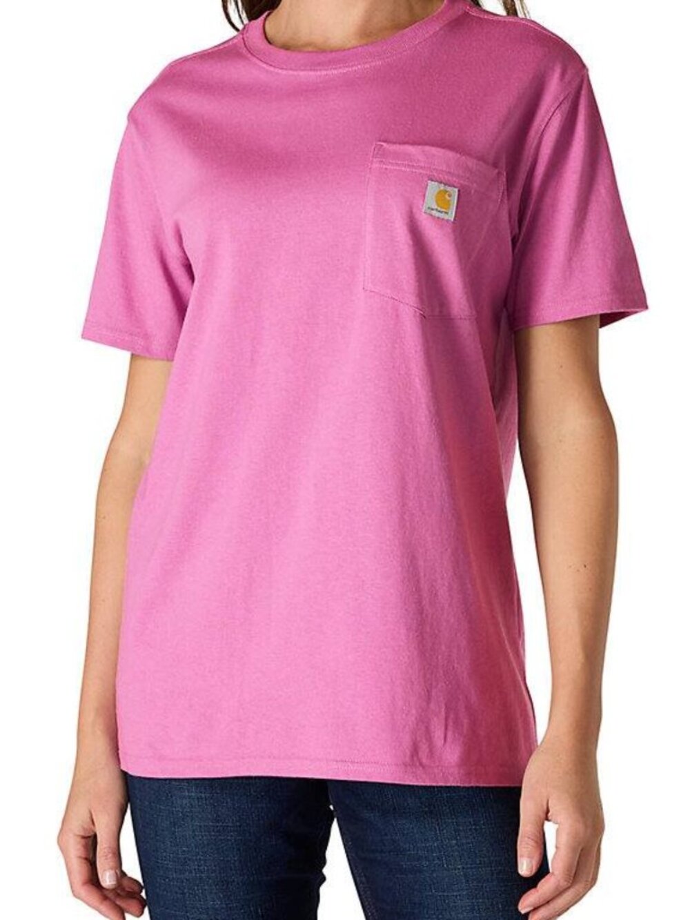 Carhartt Short-Sleeve Pocket T-Shirt for Kids Girls Hot Pink Size Medium 10-12